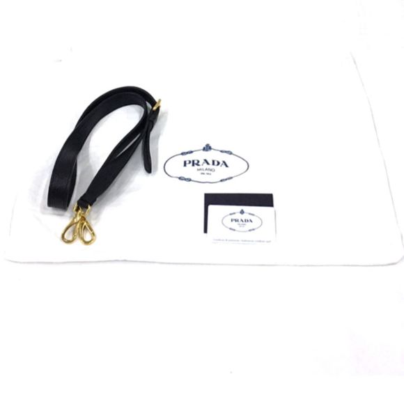 Prada Triangular Plate Black GD Metal Fittings Shoulder Bag - Picture 9 of 9